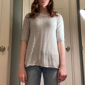 Grey knit sweater